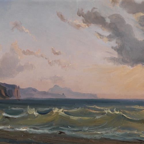 Edmund HOTTENROTH, View of Capri from Castellammare