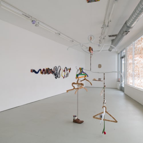Katy Cowan and Scott Cowan, Left, Right, Left, Left (installation view) (2020). Photo: The Green Gallery.