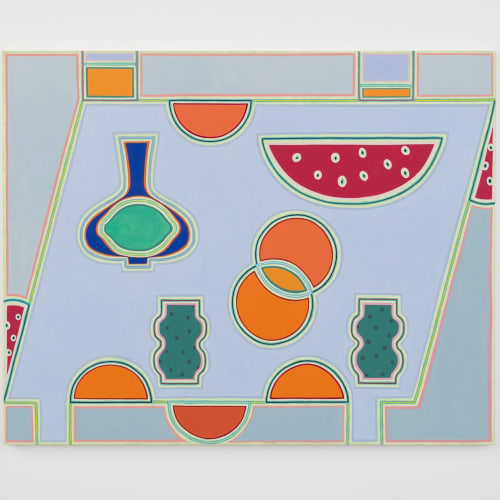 Holly Coulis, Outside Watermelon (2019). Oil on linen, 48 x 60 inches.