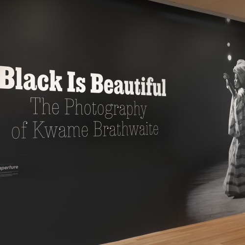 Kwame Brathwaite, Black Is Beautiful: The Photography of Kwame Brathwaite (2019) (installation view). Courtesy of the artist and Skirball Cultural...