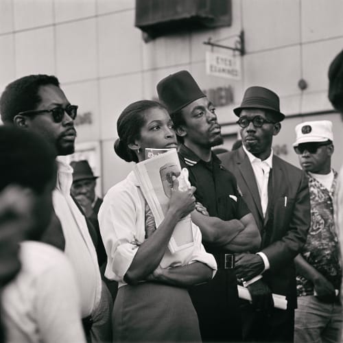 Kwame Brathwaite, Untitled (Garvey Day Parade - Harlem) (1967). Image courtesy of the artist and Philip Martin Gallery, Los Angeles.