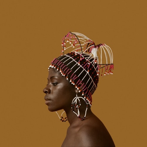 Kwame Brathwaite, Untitled (Sikolo Brathwaite with Headpiece designed by Carolee Prince) (1968). Image courtesy of the artist and Philip Martin...
