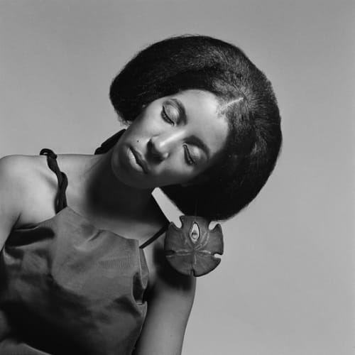 Kwame Brathwaite, Untitled (Carolee Prince wearing her own designs) (1966). Image courtesy of the artist and Philip Martin Gallery, Los...