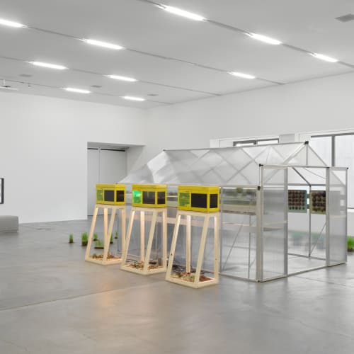 "Potential Worlds 2: Eco-Fictions," (installation view) (2020). Image courtesy of Migros Museum für Gegenwartskunst. Photo: Stefan Altenburger.