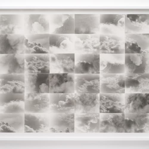Lew Thomas, "CLOUDS" (1973/2015). 36 gelatin silver prints, mounted and framed, 52 x 64 inches.