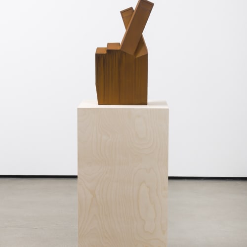 Nathan Mabry, "Heavy Handed (Crossed Obelisk)," (2018).