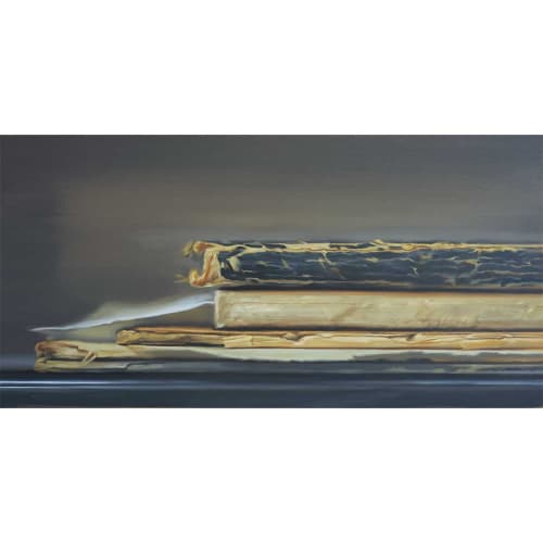 Xiaoze Xie, Toronto Public Library,Oil on canvas, 30 1/4 x 60 inches, 2021