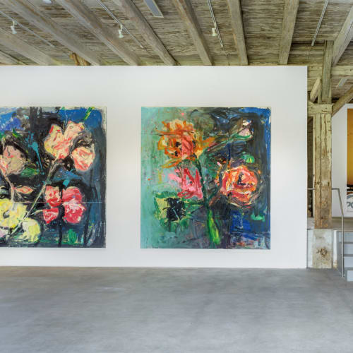 Installation View Jorge Galindo: Flower Paintings and works made in collaboration with Pedro Almodóvar Hall Art Foundation | Schloss Derneburg Museum Courtesy Hall Art Foundation Photo: Roman März