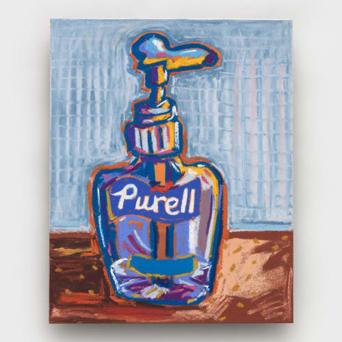 Susan Chen, Purell Clock: Day (#9), 2023, soft pastel on board, 10 x 8 in. (25.4 x 20.3 cm).