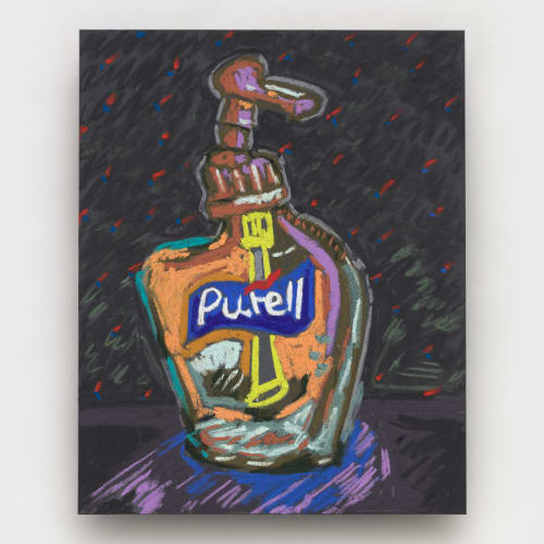 Susan Chen, Purell Clock: Night (#7), 2023, soft pastel on board, 10 x 8 in. (25.4 x 20.3 cm).