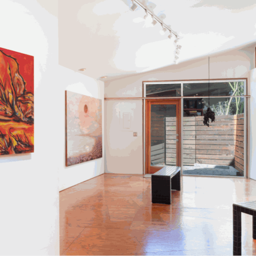 View of River Styx at Sea View with works by Erica Mao, Coco Young, Heidi Lau (hanging), Joseph Elmer Yoakum,...