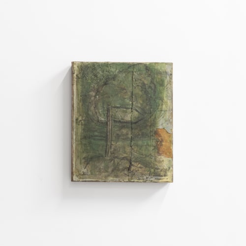 Installation View, Vivienne Koorland, Small Signpost Painting with Stendhal Script, 1995, Oil and paper on linen, Image courtesy Adriaan Hauwaert