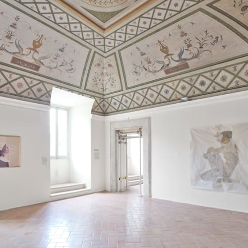 Installation View, Infinita Infanzia, curated by Saverio Verini, at Palazzo Collicola, 2024