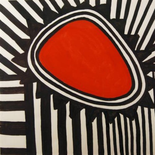 Alexander Calder Enmeshed Jewel, 1969 Gouache on paper 29 x 42.5 inches Signed and dated (l.r.) Registration #A14428 For sale at Surovek Gallery