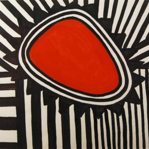Alexander Calder Enmeshed Jewel, 1969 Gouache on paper, 29 x 42.5 inches, Signed and dated (l.r.) Registration #A14428 For sale at Surovek Gallery