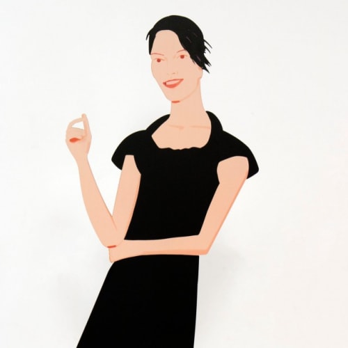 Alex Katz Carmen from Black Dress, 2017 Aluminum, double sided 22.88 inches high Edition:10/35 Signed: Alex Katz For sale at Surovek Gallery