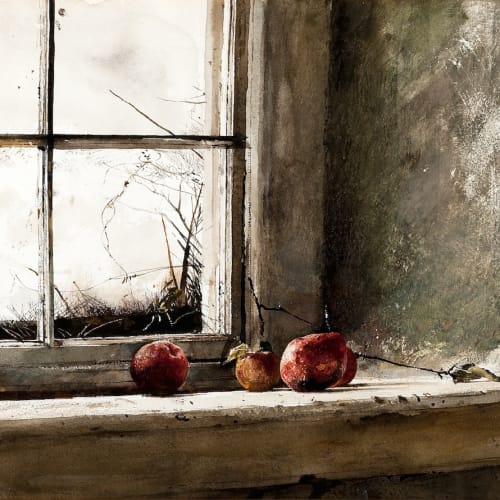 Andrew Wyeth Frostbitten, 1962 Watercolor on paper 16 x 23 1/2 inches