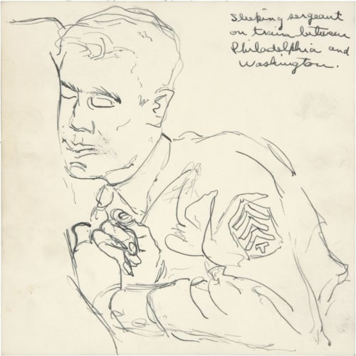 Richard Diebenkorn Untitled, 1944 Ink on cardboard