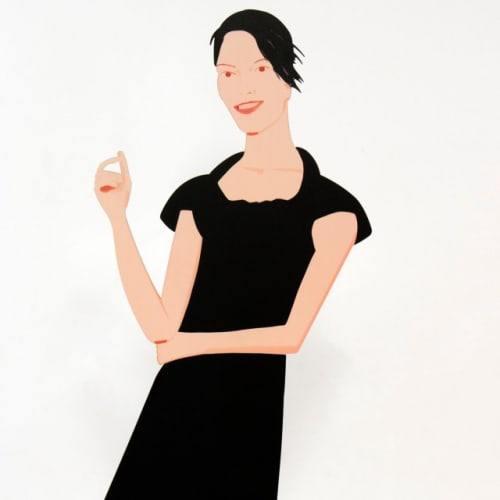 Alex Katz Carmen from Black Dress, 2017 Aluminum, double sided 22.88 inches high, Edition:10/35 Signed: Alex Katz For sale at Surovek Gallery