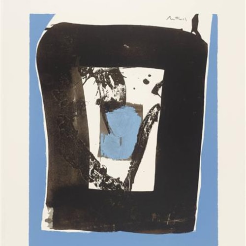 Robert Motherwell. Black and Blue from the Basque Suite, c. 1970-71