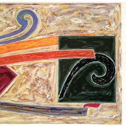 Frank Stella Inaccessible Island Rail (from Exotic Bird Series), 1977 Offset lithograph and screenprint in colors Arches 88 paper. Sheet size: 33 7/8 x 45 7/8 inches Edition: 50 with 16 artist’s proofs Signed: AP lll F Stella 77 (bottom right) For sale at Surovek Gallery