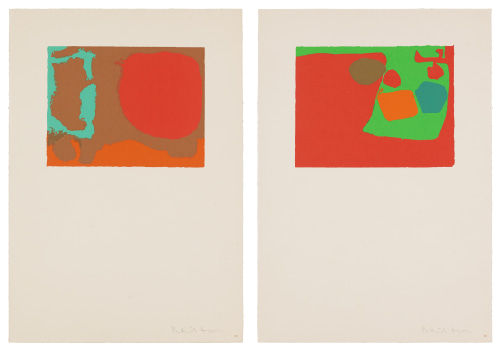 Patrick Heron, Shapes Of Colour, 1978, 2 Prints, Nos. 13 & 14, 1978