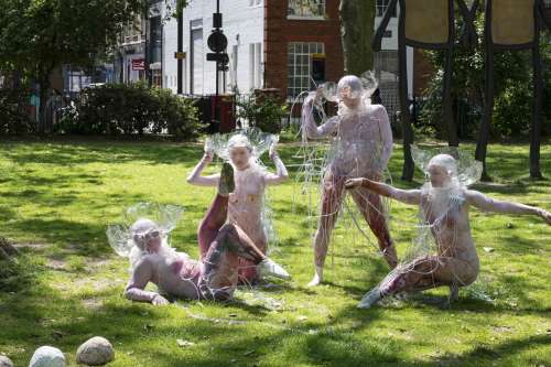 Li Hei Di, 'The Willow Tree' at Hoxton Square as part of the LGW Performance Programme. Photo by Linda Nylind
