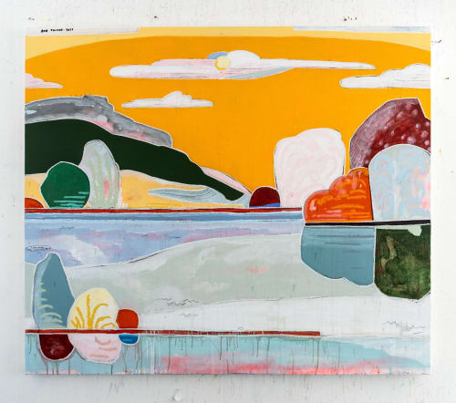 Rob Tucker, A Warm Hillside Reflection, 2025