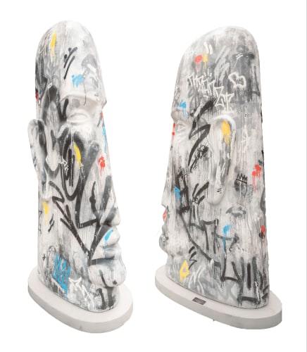 Anton Smit The Passover Urban Echo III, 2023 GRP with Graffiti 280 x 136 x 56 cm