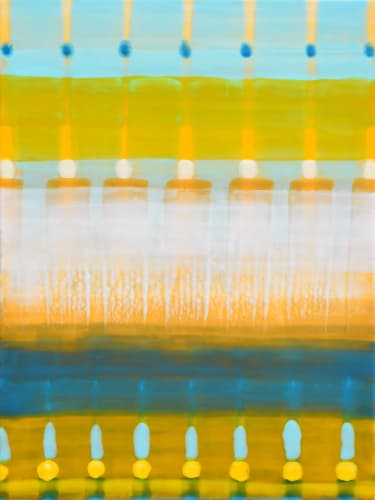 Karine Swenson Again, the Sun Rises, 2021 Encaustic on Cradled Birch Panel 40 x 30 x 1 5/8 in 101.6 x 76.2 x 4.1 cm