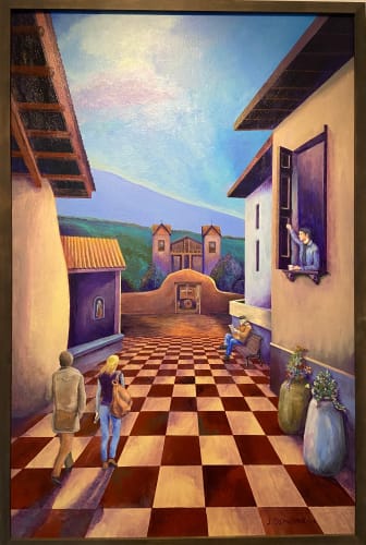 Joe Osmann New Mexico, 2022 Acrylic on linen 25" x 37"