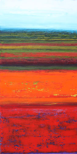 Patrick Grieve Christmas Hills red soil. Late Spring, 2020 oil on linen 200 x 102cm