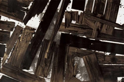 Wang Huaiqing 王懐慶, Black Charcoal in the White Snow 3, 2009