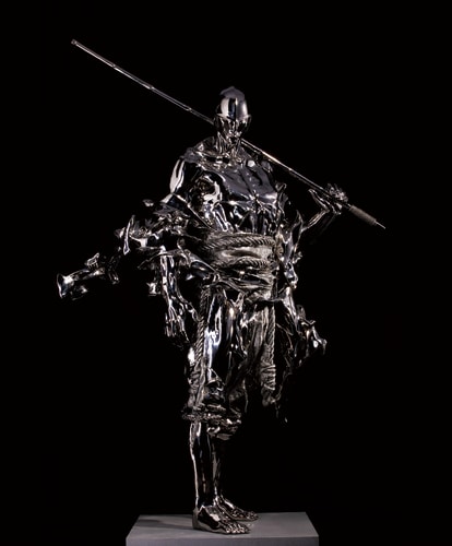 Ren Zhe 任哲 Uprightness And Vitality / 青影寒(L), 2012 Stainless steel / 不銹鋼 W168 x D80 x H220cm Edition of 5 plus 3 artist's proofs