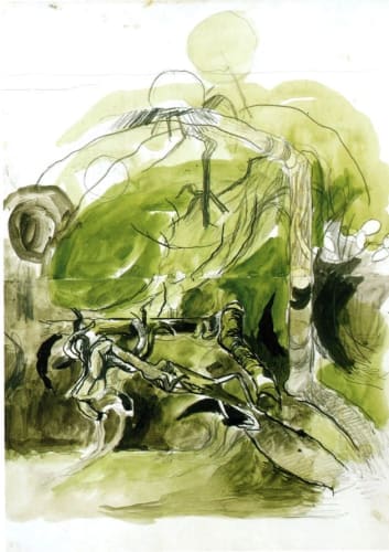 GRAHAM SUTHERLAND, Tree Form II, painted circa 1975