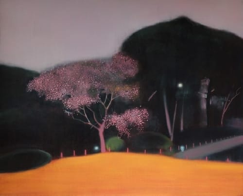 THOMAS LAMB Blossom Tree after the Rain oil on linen 94 x 116 cm