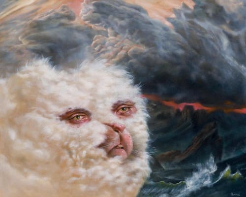 Sara Birns Rain Me Visions, 2021 Oil on panel 41 x 51 cm | 16 x 20 in