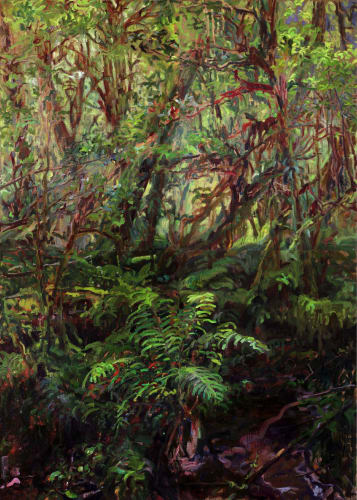 Rafael Yaluff Liquid Pain in a Pool of Anguish, 2015 oil on linen 143 x 94 in. 363.2 x 238.8 cm