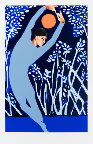 Erin Armstrong Buck, 2023 Sérigraphie en 8 couleurs 8 Colours silkscreen Image: 30" x 20" Papier / Paper: 35" x 24.5" Papier Edition: 35 + 5 AP