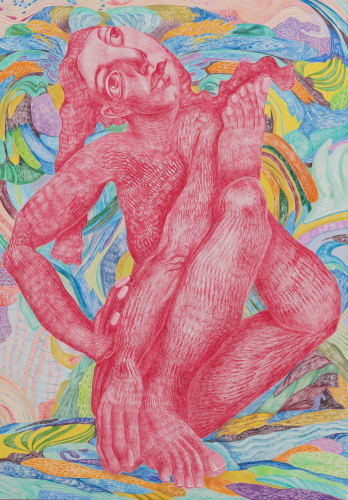 Kate Vorona Banana Tree, 2023 Acrylic on canvas 51 ⅛ x 35 ⅜ inches 130 x 90 cm