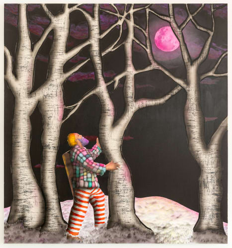 John Bisbee Birch Song, 2022 Acrylic on Canvas 71 x 66 in 180.3 x 167.6 cm