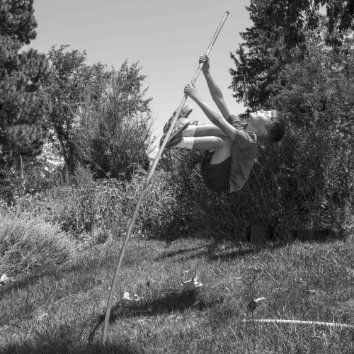 Anne Rearick Boi Boi in Ed's Yard, Boise, Idaho, 2016 Gelatin silver print made by the artist Next edition: 1/8 Available sizes: 29 x 35 cm 40 x 50 cm Edition of 8 plus 1 artist's proof Series: True West