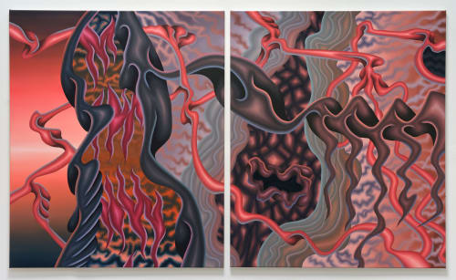 Antonia Freisburger Badlands III, 2025 Oil on canvas 120 x 200 cm 47 x 78 1/2 in Unique