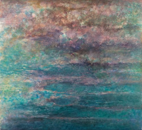 JACQUELINE LAMBA, Nuages roses et denses, 1975