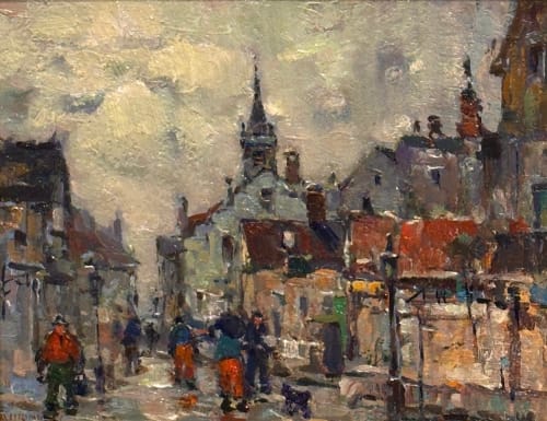 Antonio Cirino (1888 -1983), Street Scene
