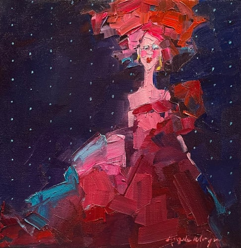 Angela Morgan, Study: dramatic entrance