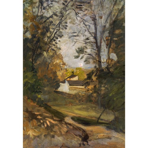 Emil Jakob Schindler, Mondaufgang bei Plankenberg, um 1890