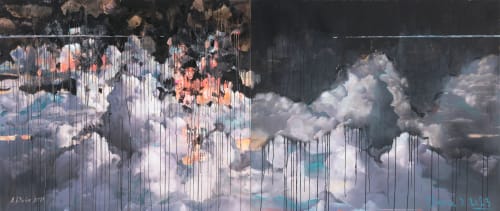 Dmitry Shorin and Andrey Dvin, ATTRACTIO (diptych), 2023