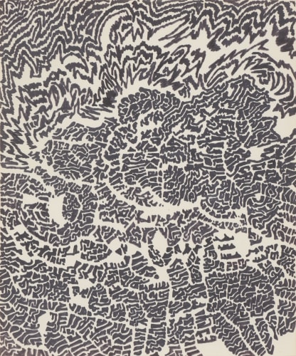 Bruce Conner UNTITLED FEBRUARY 28, 1967, 1967 felt-tip pen on paper 13 1/4 x 11 in 33.7 x 27.9 cm