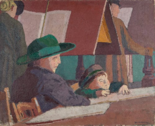 Malcolm Drummond, The Chelsea Library, 1920, circa